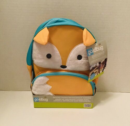 Nwt On The Goldbug Deluxe Character Backpack & Toddler Harness (fox)