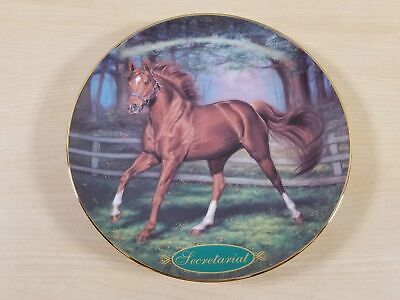 Secretariat By Susie Morton Limited Collector Horse Plate No H7960