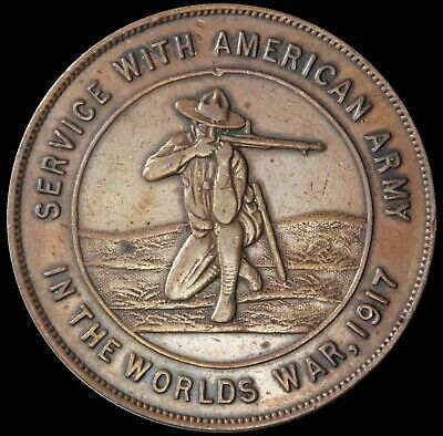 Hk 892 Unlisted So-called Dollar World War I Good Luck Medal – 1918