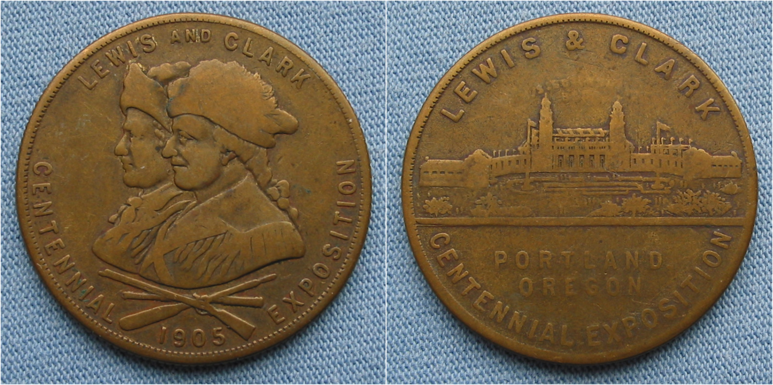 1905 Lewis & Clark Portland Oregon Centennial Exposition So-called Dollar Hk-331