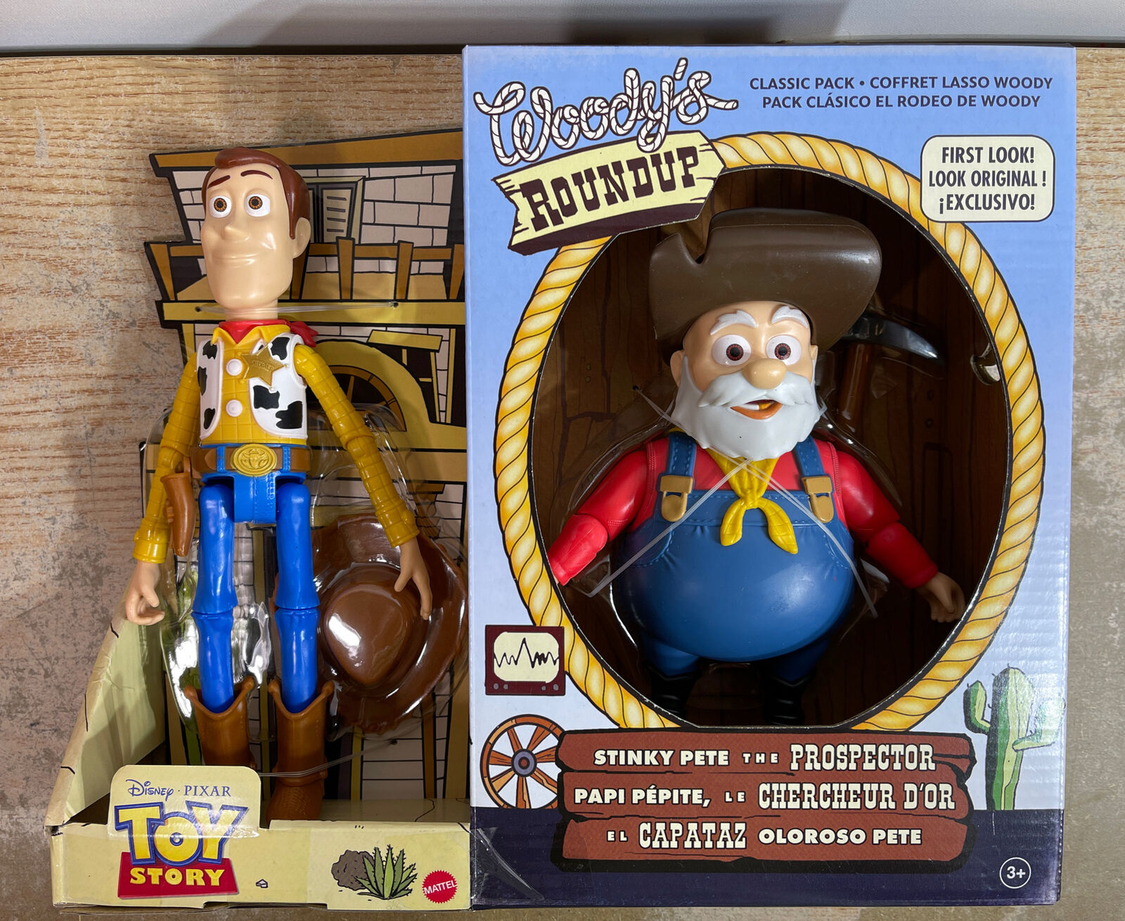 Woody's Roundup Woody & Stinky Pete The Prospector Action Figure 2-pack