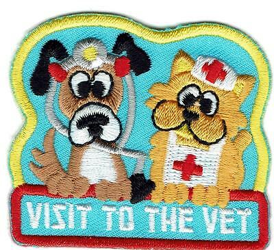Girl Boy Visit To The Veterinarian Vet Tour Patches Crest Badge Scout Guide Cub