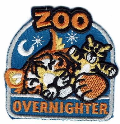 Girl Boy Cub Zoo Overnighter Overnight Trip Patch Crest Badge Scout Tiger Sleep