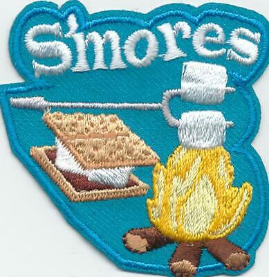 Girl Boy Cub Smores Blue Campfire Fun Patches Crest Badges Scout Guide S'mores
