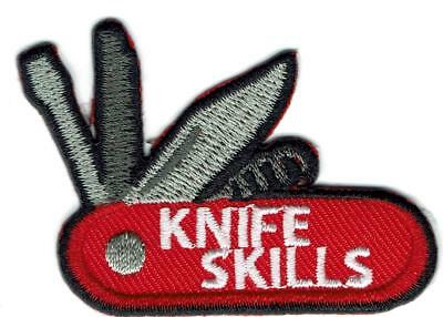 Girl Boy Cub Knife Skills Knives Safety Fun Patches Crests Badges Scouts Guide