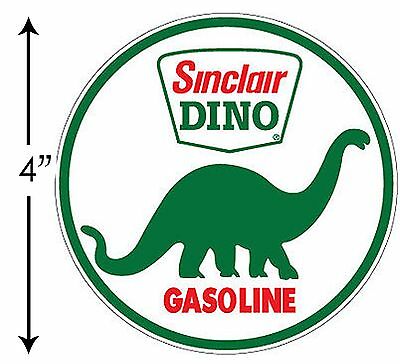 Super Gloss Outdoor 4 Inch Sinclair Gasoline Dino Decal Sticker