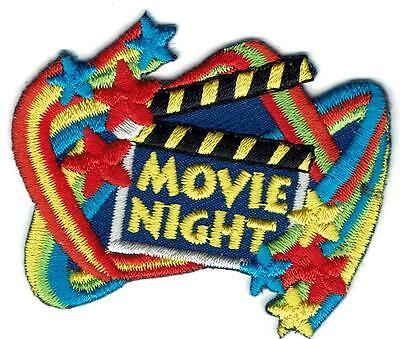 Girl Boy Cub Movie Night Sign Patches Crest Badges Scout Guide Party Trip Tour