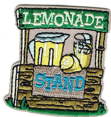 Girl Boy Cub Lemonade Stand Fundraiser Sale Fun Patches Crests Badge Scout Guide