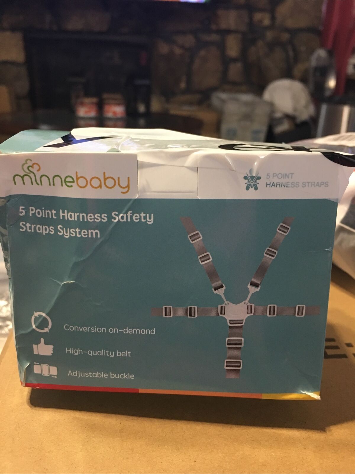 Minnebaby 5 Point Harness Safety Straps System Box Dented