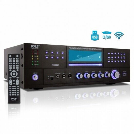 Pyle Pd3000bt 4-channel Bluetooth Preamplifier Stereo Receiver System, 3000 Watt
