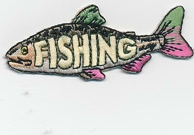 Girl Boy Cub Fishing Trout Trip Fun Patches Crests Badges Scout Guide Tour Day