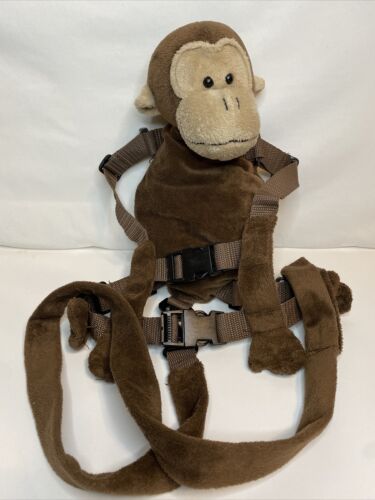 Eddie Bauer Childrens Safety Harness Monkey Chimp Plush Backpack