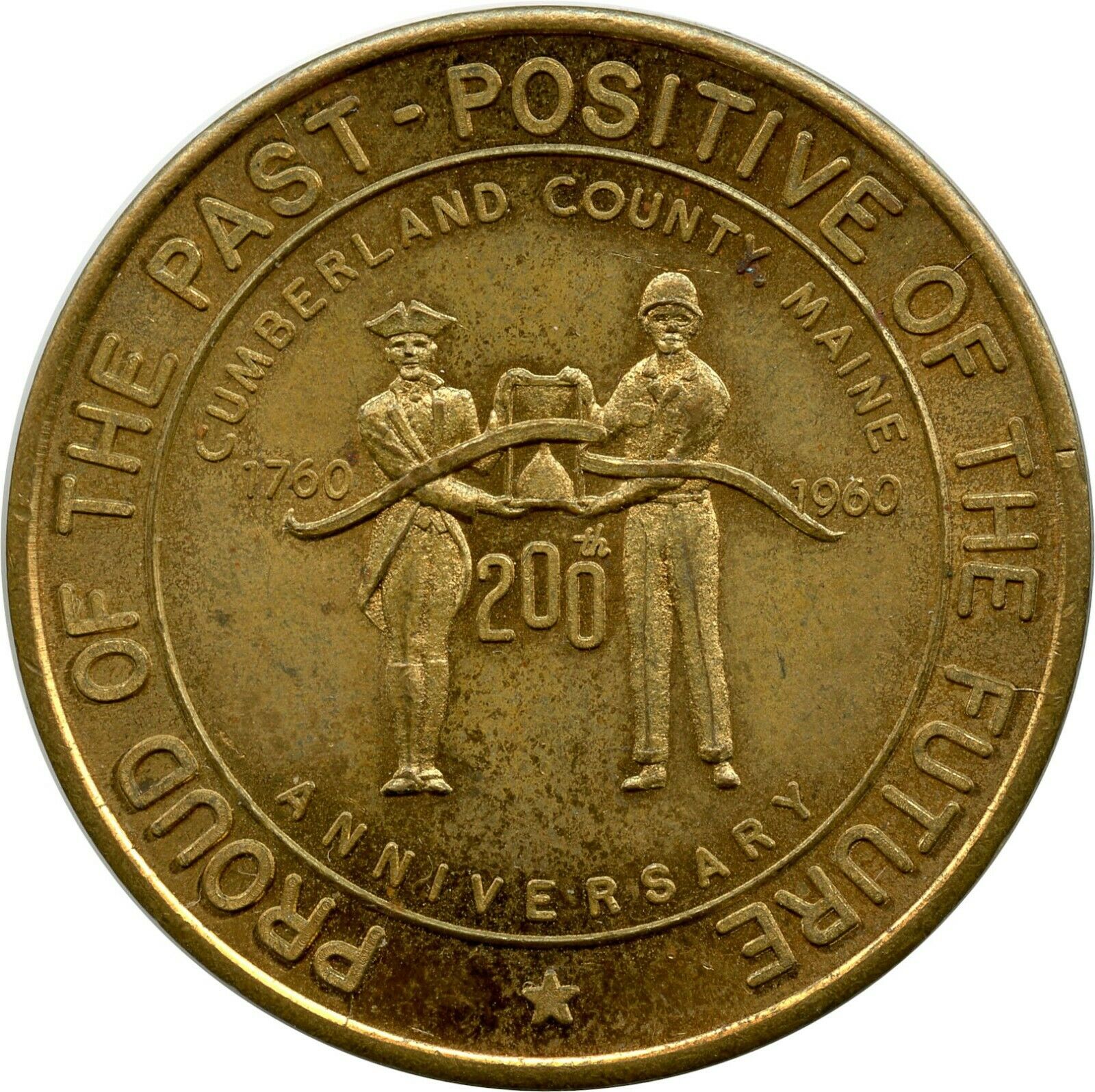1960 Cumberland County Maine 200th Anniversary 50¢ So Called Half Dollar Token