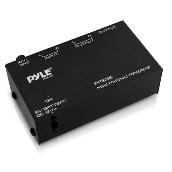 Pyle Pp555 Compact Phono Turntable Preamp Converts Phono To Line Level New